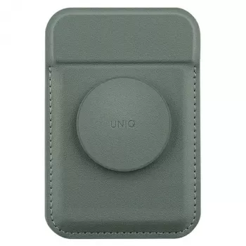 UNIQ Flixa Μαγνητικό Πορτοφόλι Καρτών με Βάση Lichen Green MagSafe
