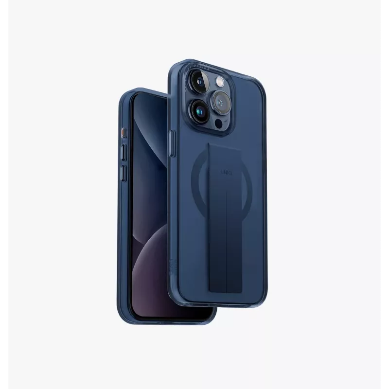 UNIQ Heldro Mag iPhone 15 Pro 6,1 inch MagClick θήκη φόρτισης μαύρο/Vapour Smoke