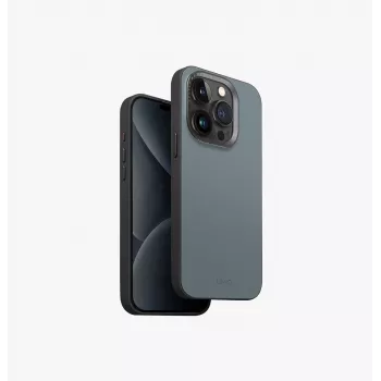 UNIQ Lyden DS MagClick θήκη φόρτισης για iPhone 15 Pro 6,1 inch Washed Blue-μαύρο