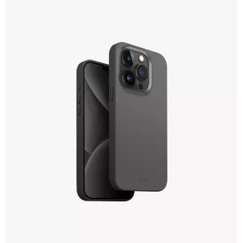 UNIQ Lyden DS MagClick θήκη φόρτισης για Apple iPhone 15 Pro 6,1 inch, ανθρακί-μαύρο