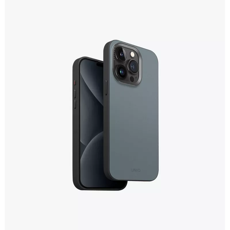 UNIQ Lyden DS MagClick Charging Case για iPhone 15 Pro Max 6,7 ίντσες, ανθρακί-μαύρο