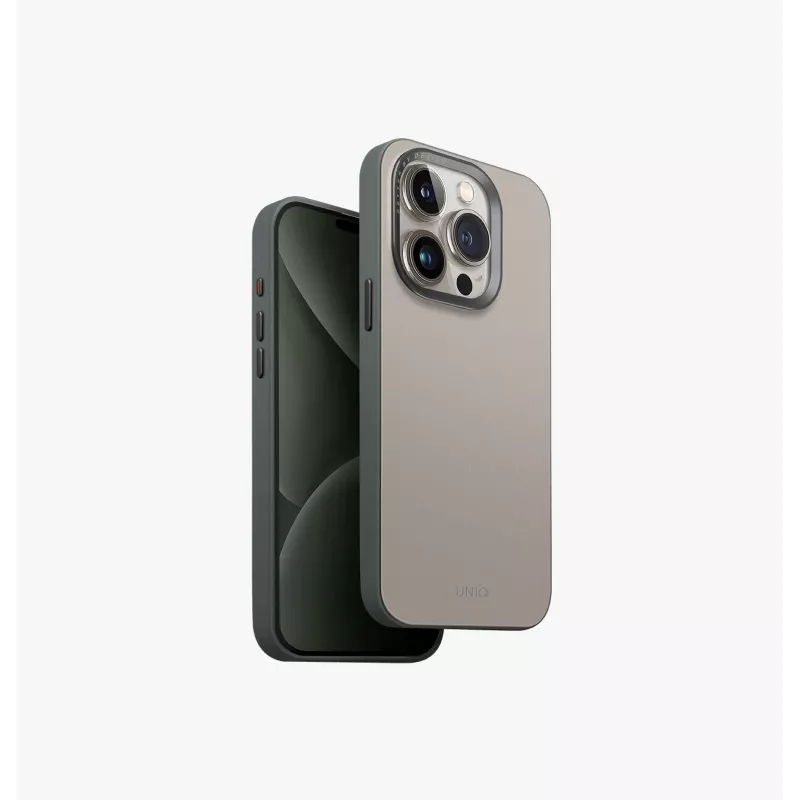 UNIQ Lyden DS MagClick Charging Case για iPhone 15 Pro Max 6,7 ίντσες, ανθρακί-μαύρο