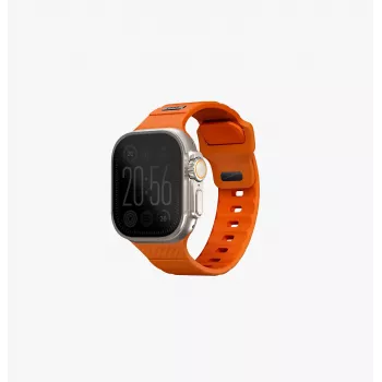 UNIQ Stride Apple Watch Series 1/2/3/4/5/6/7/8/9/SE/SE2/SE3/Ultra/Ultra 2/Ultra 3 42/44/45/49mm FKM Λουράκι Λάστιχο Volt Orange