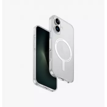 UNIQ Clario Case για Apple iPhone 16 6,1 ιντσών MagClick Charging Lucent Clear