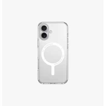 UNIQ Clario Case για Apple iPhone 16 6,1 ιντσών MagClick Charging Lucent Clear