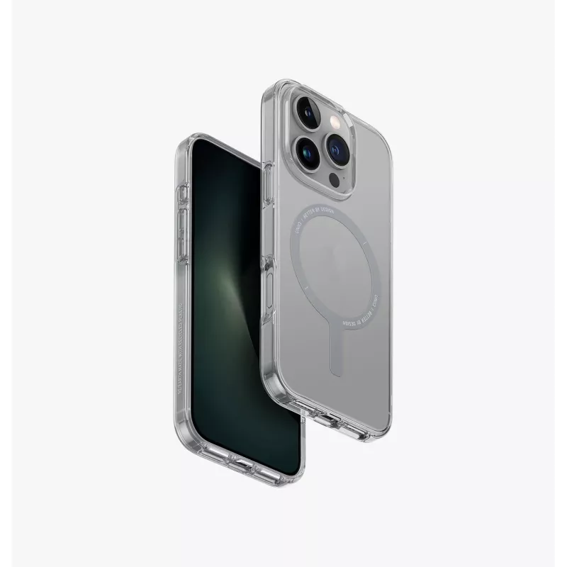 UNIQ Clario Case για iPhone 16 Pro 6,3 ιντσών Magclick Charging Smoke