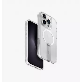 UNIQ Eleva με Vertica Stand Θήκη για Apple iPhone 16 Pro 6,3 inch Lucent Clear