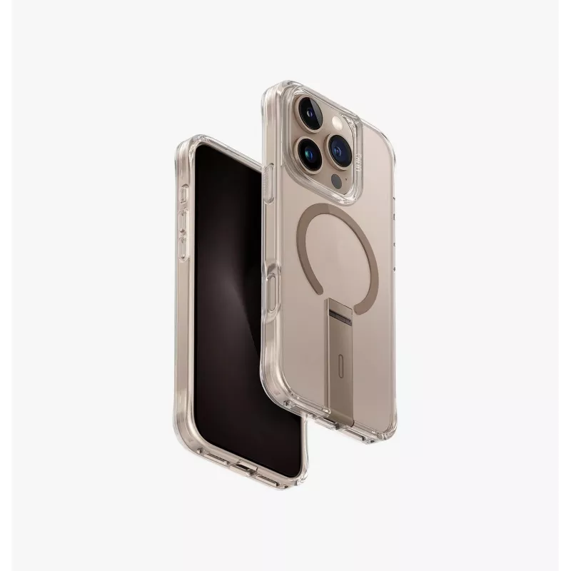 UNIQ Eleva με Vertica Stand Θήκη για Apple iPhone 16 Pro 6,3 inch Lucent Clear
