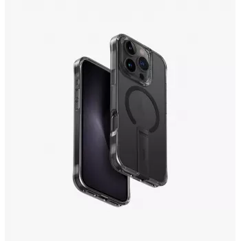 UNIQ Eleva Θήκη με Βάση Vertica για iPhone 16 Pro 6,3 ίντσες Carbon Black