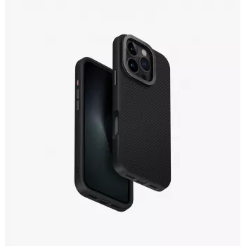 UNIQ Keva Max Magclick Charging Θήκη για iPhone 16 Pro 6,3 inch - Μαύρο Carbon