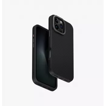 UNIQ Keva Max Θήκη Φόρτισης Magclick για iPhone 16 Pro Max 6,9 ίντσες Carbon Black