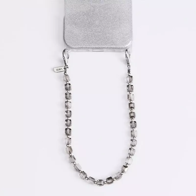 UNIQ Coehl Candy Gem Λουράκι Χειρός Silver Sparkling - Universal Phone Wrist Strap