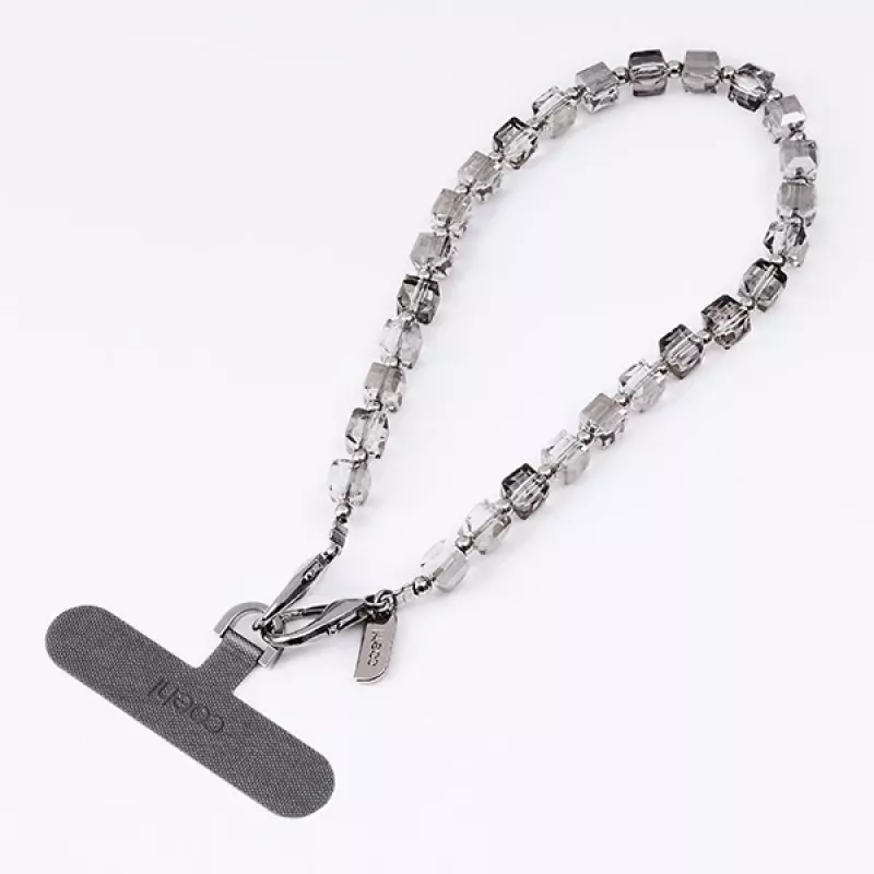UNIQ Coehl Candy Gem Λουράκι Χειρός Silver Sparkling - Universal Phone Wrist Strap