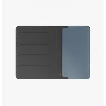 UNIQ Belmont Θήκη Διαβατηρίου με Apple Find My και RFID-Blockierung, Γκρι-Μπλε