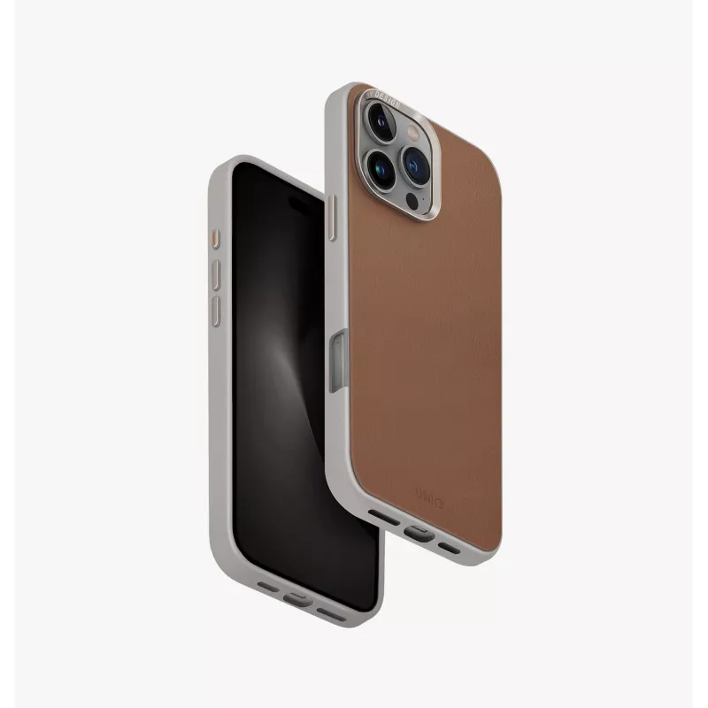 UNIQ Lyden DS MagClick Charging Θήκη για iPhone 16 Pro Max 6,9 inch, Καφέ/Flint Grey