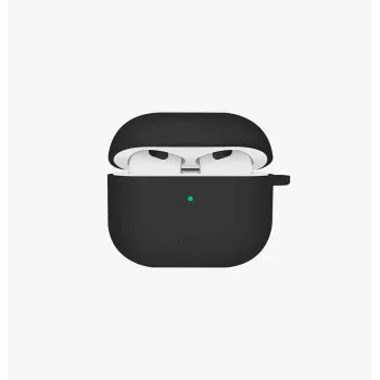 UNIQ Nexo Θήκη για AirPods 4 με Άγκιστρα Αυτιών Σιλικόνη Μαύρο