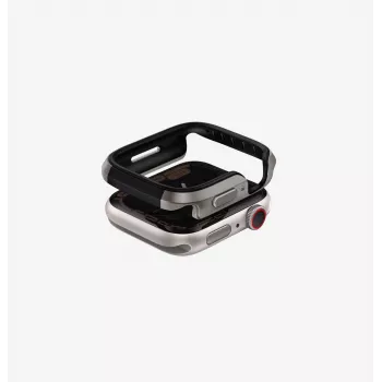 UNIQ Valencia Θήκη Bumper για Apple Watch Series 46mm, Titanium Silver