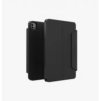 UNIQ Rovus Snapmount Μαγνητική Περιστρεφόμενη Αποσπώμενη Θήκη 360° για iPad Pro 13 M4 2024 / M5 2025, Black