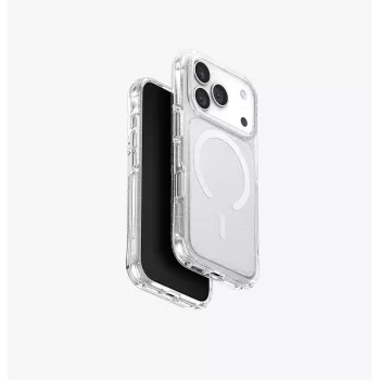 UNIQ LifePro Xtreme MagClick Θήκη Φόρτισης για iPhone 17 Pro, Διαφανές/Glitter