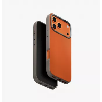 UNIQ Lyden DS θήκη για iPhone 17 Pro Max MagClick φόρτιση πορτοκαλί/γκρι