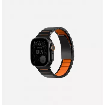 UNIQ Strova Flex Λουράκι για Apple Watch 44/45/46/49mm Series 1/2/3/4/5/6/7/8/9/10/11/SE/SE2/SE3/Ultra/Ultra 2/Ultra 3 Silver-Lime