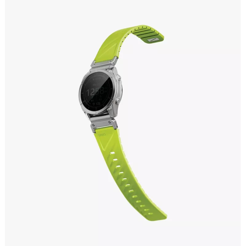 UNIQ Fluo Smart-Fit Σιλικονούχο Λουράκι για Garmin 26mm Lime
