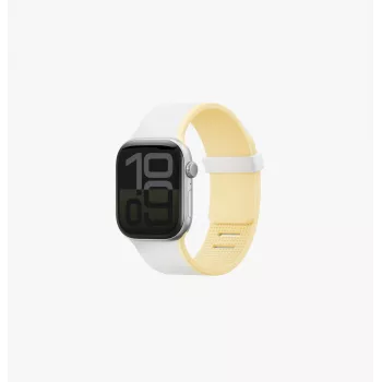 UNIQ Revix IV Premium Αμφίπλευρο Μαγνητικό Λουράκι για Apple Watch 42/41/40mm White/Yellow