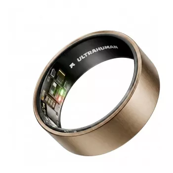 ULTRAHUMAN Ring Air - Smart Ring για γυναίκες και άνδρες - Wearable παρακολούθησης ύπνου και φυσικής κατάστασης - Καρδιακός ρυθμός - Smart Ring Raw Titanium Μέγεθος 12
