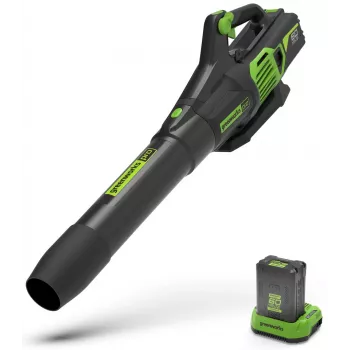 Greenworks 60V Μπαταριοκίνητος αξονικός φυσητήρας φύλλων GD60AB (συσκευή χωρίς μπαταρία)