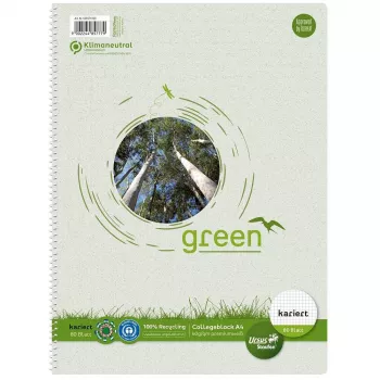 Staufen Ursus College Block DIN A4 60 g/m² 80 φύλλα καρό (Lineatur 28) 4 τρύπες