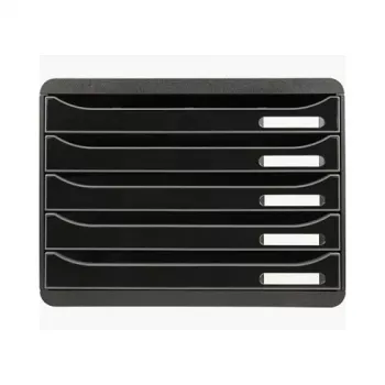Exacompta BIG-BOX PLUS HORIZON κουτί συρταριών DIN A4 οριζόντιο, 355 x 270 x 271 mm, μαύρο (308714D)