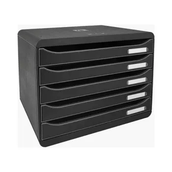 Exacompta BIG-BOX PLUS HORIZON κουτί συρταριών DIN A4 οριζόντιο, 355 x 270 x 271 mm, μαύρο (308714D)