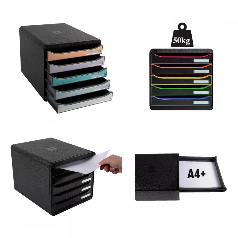 Exacompta BIG-BOX PLUS Office Harlequin κουτί συρταριών, 347 x 278 x 271 mm (309913D)