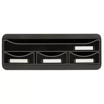 Exacompta TOOLBOX MINI κουτί συρταριών με 4 συρτάρια, A4, 355 x 270 x 134 mm, μαύρο (319714D)