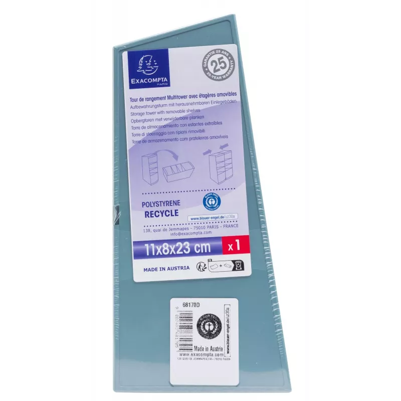 Exacompta AutentiK Multitower θήκη στυλό μπλε-γκρι