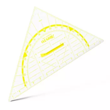 ARISTO Γνώμονας 2 Set Square 80 cm Διαφανές Πλεξιγκλάς