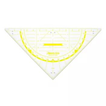 ARISTO Γνώμονας 2 Set Square 80 cm Διαφανές Πλεξιγκλάς