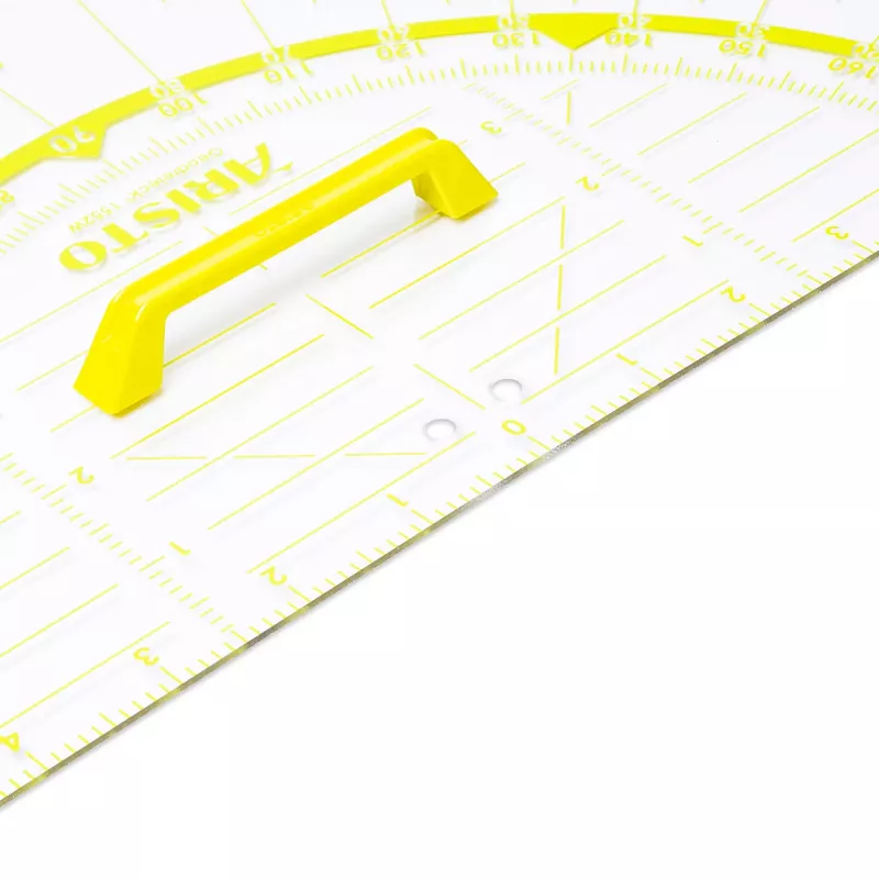 ARISTO Γνώμονας 2 Set Square 80 cm Διαφανές Πλεξιγκλάς