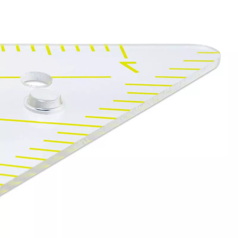 ARISTO Γνώμονας 2 Set Square 80 cm Διαφανές Πλεξιγκλάς