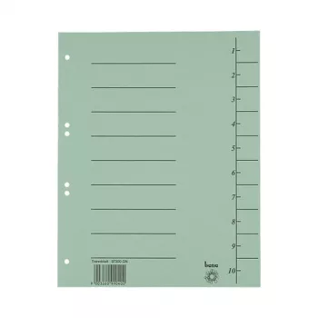 Bene 100 Διαχωριστικά φύλλα, A4, 250 g/m2, πράσινο (97300GN)