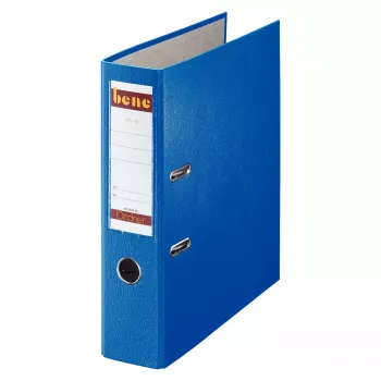 Bene 291400BL Αρχειοθέτης με μοχλό A4 μπλε 80 mm ράχη 600 φύλλα κατακόρυφο