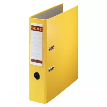 Bene 291400GE Αρχειοθέτης με μοχλό A4 κίτρινο 80 mm ράχη 600 φύλλα μοριοσανίδα χαρτί/πλαστικό επικαλυμμένο χαρτόνι