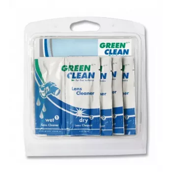 GREEN CLEAN Σετ μαντηλιών καθαρισμού Wet & Dry - 10 συσκευασίες (20 μαντηλάκια) για οθόνες, LCD, LED, Plasma, TFT, φορητούς υπολογιστές, tablet, smartphone, οθόνες - Χωρίς αλκοόλη, Χωρίς γραμμές, Αντιστατικό