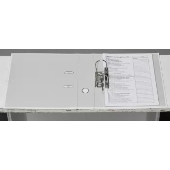 Donau Elektronik Klassik Αρχειοθέτης με Μοχλό Λευκό Χαρτόνι 7,5 cm DIN A4