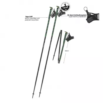 Komperdell FXP Composite Trail 115 cm Μπαστούνια Τρεξίματος