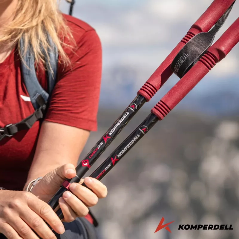 Komperdell Carbon EVO Zero Compact Μπαστούνια Trekking - Malbec