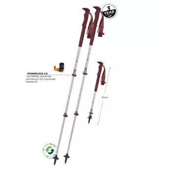 Komperdell Explorer Zero Compact Μπαστούνια Trekking - Malbec