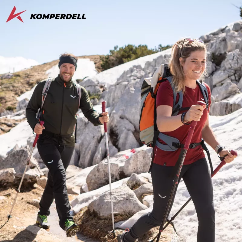 Komperdell Explorer Zero Compact Μπαστούνια Trekking - Malbec