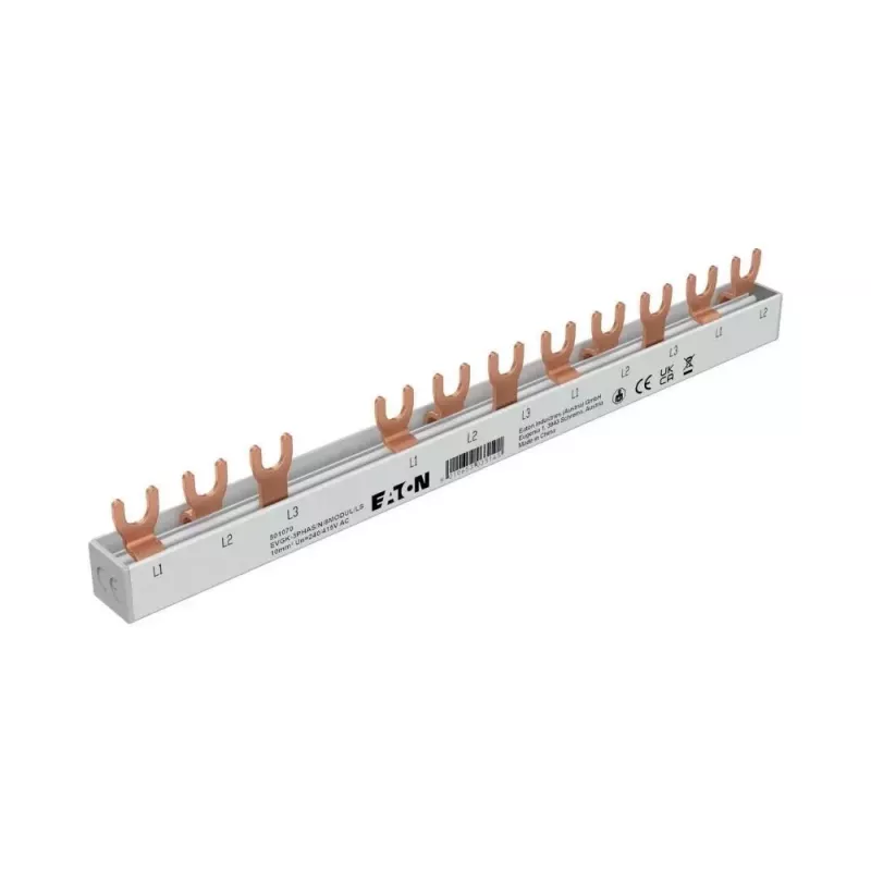 EATON EVGK-3PHAS/N/8MODUL/LS 501070 Μπάρα Συλλογής Φάσεων 3ph 10mm² Gabel 4+8TE 1