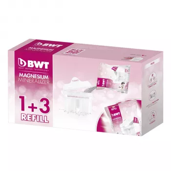 BWT 814544 Longlife Refill 1+3 κανάτα φίλτρου νερού ροζ/λευκό